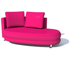 Small sofa 3D Object | FREE Artlantis Objects Download